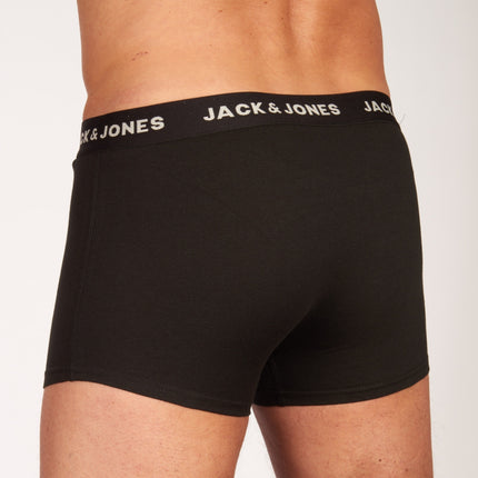 Jack & Jones short 7 pack jacbasic trunks black heren 12165587-3235165 Jack & Jones boxer lot de 7 jacbasic trunks black hommes
