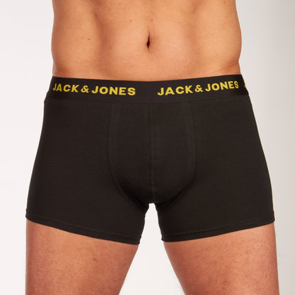 Jack & Jones short 7 pack jacbasic trunks black heren 12165587-3235165 Jack & Jones boxer lot de 7 jacbasic trunks black hommes
