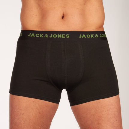 Jack & Jones short 7 pack jacbasic trunks black heren 12165587-3235165 Jack & Jones boxer lot de 7 jacbasic trunks black hommes
