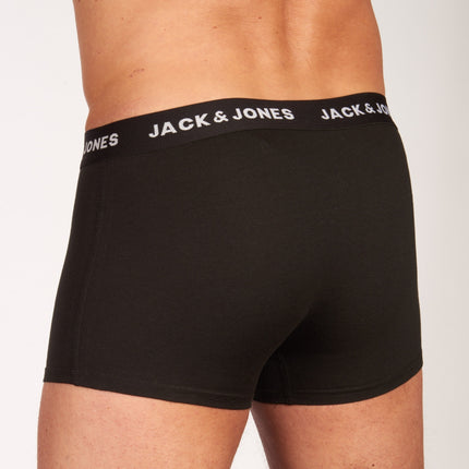 Jack & Jones short 7 pack jacbasic trunks black heren 12165587-3235165 Jack & Jones boxer lot de 7 jacbasic trunks black hommes
