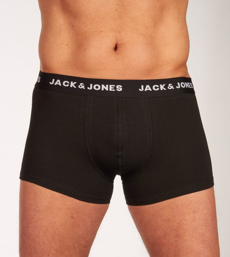 Jack & Jones short 7 pack jachuey trunks black heren 12171258-3327169 Jack & Jones boxer lot de 7 jachuey trunks black hommes
