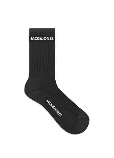 Jack & Jones sokken 5 paar jacbasic logo tennis sock black heren 12179475-3453662 Jack & Jones chaussettes 5 paires jacbasic logo tennis sock black hommes
