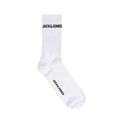 Jack & Jones sokken 5 paar jacbasic logo tennis sock white heren 12179475-3453663 Jack & Jones chaussettes 5 paires jacbasic logo tennis sock white hommes
