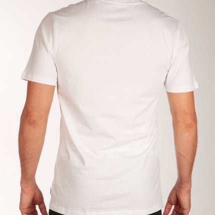 Jack & Jones t-shirt ronde hals 2 pack jacbasic tee white heren 12133913-2716005 Jack & Jones t-shirt col rond lot de 2 jacbasic tee white hommes
