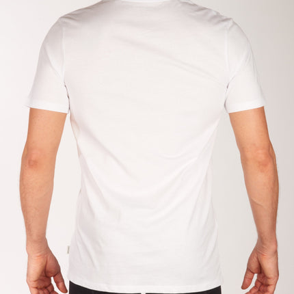 Jack & Jones t-shirt v-hals 2 pack jacbasic tee white heren 12133914-2716019 Jack & Jones t-shirt col v lot de 2 jacbasic tee white hommes
