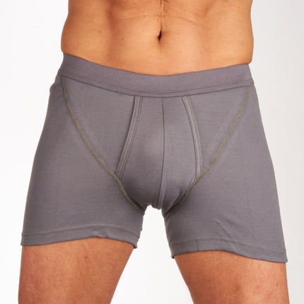 Mango short 2 pack 1-1 rib box grey heren 685-5430-box grey Mango boxer lot de 2 1-1 rib box grey hommes
