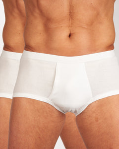Mango slip 2 pack 1-1 rib white heren 685-8400-white Mango slip lot de 2 1-1 rib white hommes
