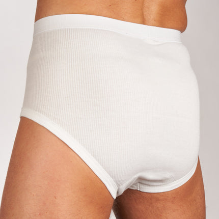 Mango slip 2 pack 2-2 rib white heren 597-0964-white Mango slip lot de 2 2-2 rib white hommes
