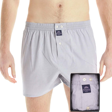 McAlson wijde boxershort classic grey heren M0400 McAlson caleçon classic grey hommes
