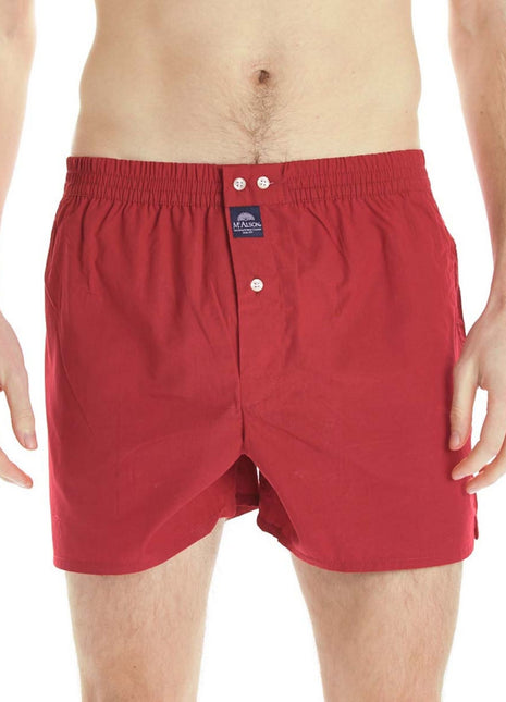 McAlson wijde boxershort classic red heren M0110 McAlson caleçon classic red hommes
