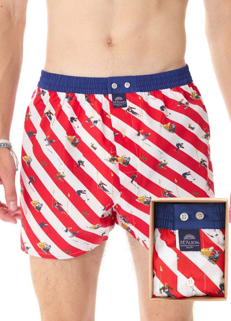 McAlson wijde boxershort down the slopes red heren M5036 McAlson caleçon down the slopes red hommes
