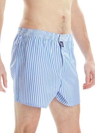 McAlson wijde boxershort striped baby blue heren M0234 McAlson caleçon striped baby blue hommes
