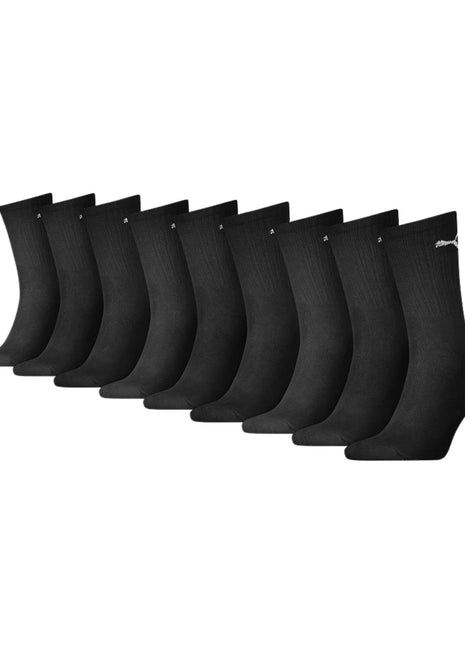 Puma sokken 9 paar crew sock black heren 701219013-001 Puma chaussettes 9 paires crew sock black hommes