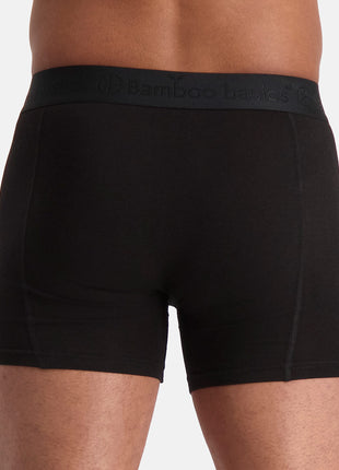Bamboo Basics short 3 pack knitted boxershorts black tonsurton heren