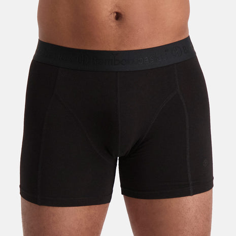 Bamboo Basics short 3 pack knitted boxershorts black tonsurton heren