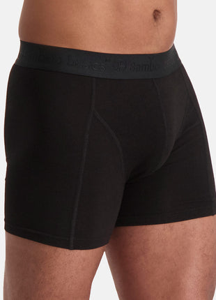 Bamboo Basics short 3 pack knitted boxershorts black tonsurton heren