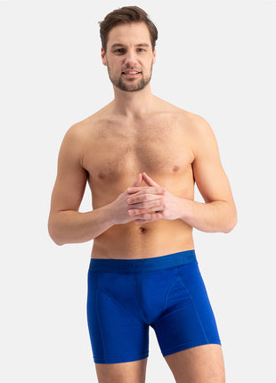 Bamboo Basics short 3 pack knitted boxershorts grey blue jeans heren
