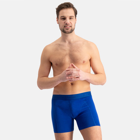 Bamboo Basics short 3 pack knitted boxershorts grey blue jeans heren