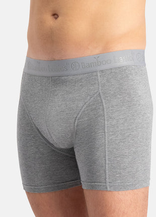 Bamboo Basics short 3 pack knitted boxershorts grey blue jeans heren