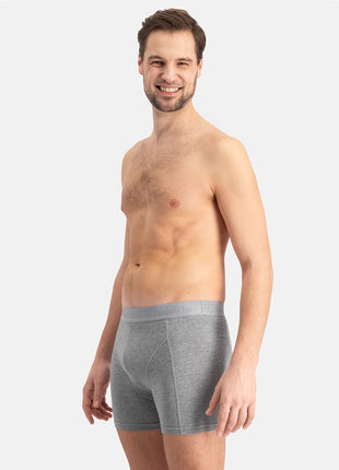Bamboo Basics short 3 pack knitted boxershorts grey blue jeans heren
