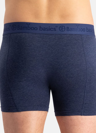 Bamboo Basics short 3 pack knitted boxershorts grey blue jeans heren