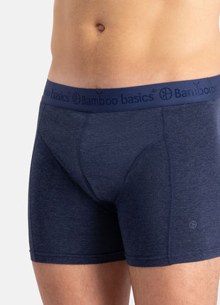 Bamboo Basics short 3 pack knitted boxershorts grey blue jeans heren