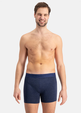 Bamboo Basics short 3 pack knitted boxershorts grey blue jeans heren