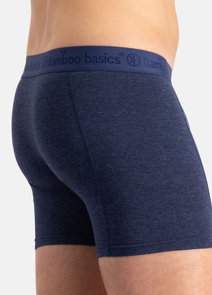 Bamboo Basics short 3 pack knitted boxershorts grey blue jeans heren