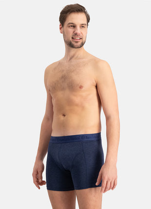 Bamboo Basics short 3 pack knitted boxershorts grey blue jeans heren