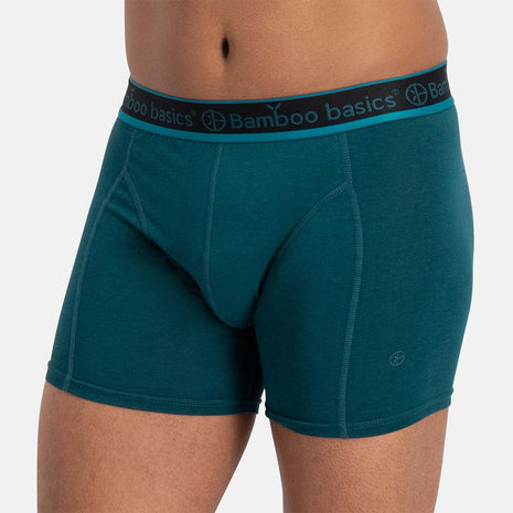 Bamboo Basics short 3 pack knitted boxershorts teal heren