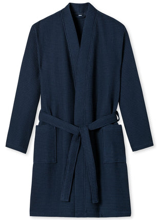 Schiesser bathrobe Essentials bathrobe dark blue Men