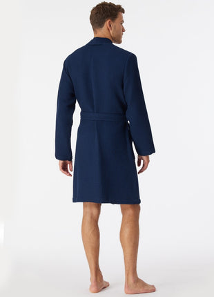 Schiesser bathrobe Essentials bathrobe dark blue Men