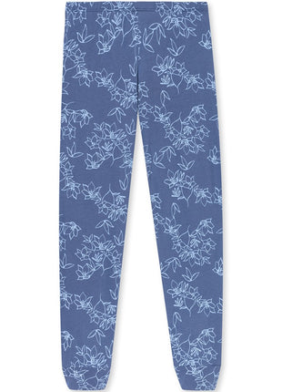 Schiesser pyjama lange broek Uncover light blue dames