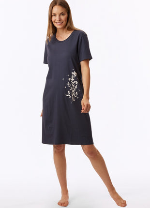 Schiesser slaapkleedje Uncover bluegrey dames