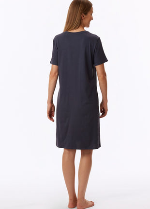 Schiesser slaapkleedje Uncover bluegrey dames