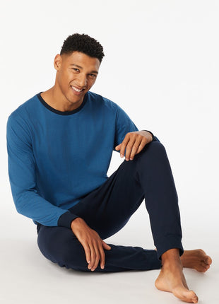 Schiesser pyjama lange broek uncover aquarium heren