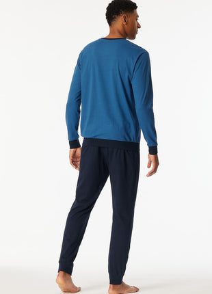 Schiesser pyjama lange broek uncover aquarium heren