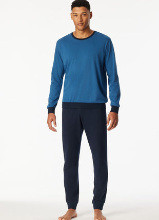 Schiesser pyjama lange broek uncover aquarium heren