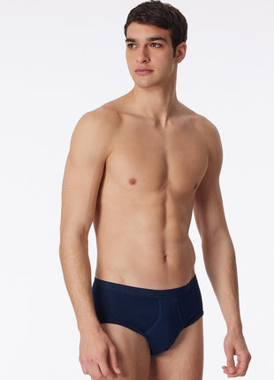 Schiesser slip 2 pack original classics 1-1 rib sports briefs navy men