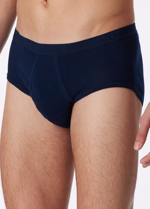 Schiesser slip 2 pack original classics 1-1 rib sports briefs navy men