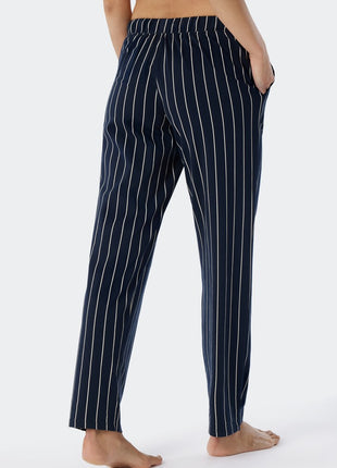 Schiesser broek mix + relax blue stripes dames