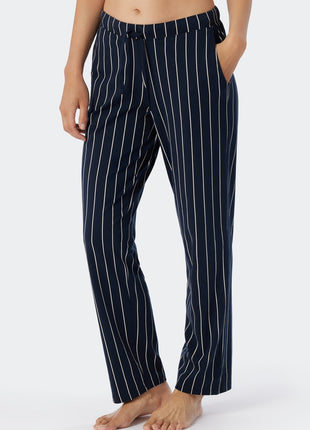 Schiesser broek mix + relax blue stripes dames