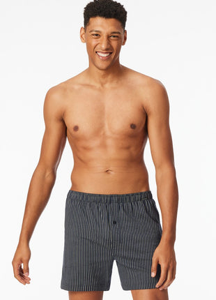 Schiesser boxershort 2 pack organic cotton blauw heren