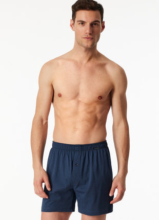Schiesser Boxer Shorts 2 Pack Organic Cotton Dark Blue Men
