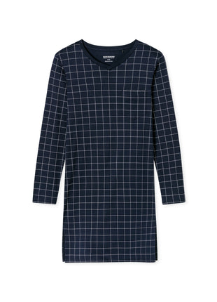 Schiesser nachthemd fine interlock nightblue heren