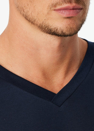 Schiesser pyjama lange broek fine interlock nightblue heren