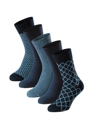 Schiesser sokken 5 paar bluebird stay fresh socks blue combined2 heren