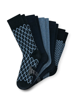 Schiesser sokken 5 paar bluebird stay fresh socks blue combined2 heren