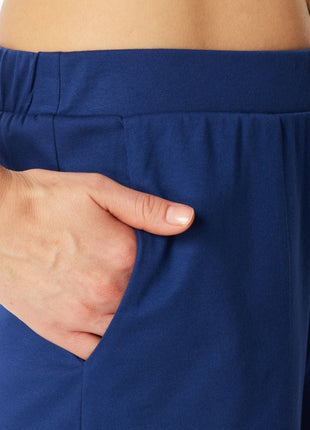 Schiesser pyjama korte broek blue dames 183669-800 Schiesser pyjama pantalon court blue femmes