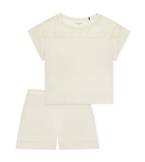 Schiesser pyjama korte broek modern allure pearl dames 183609-104 Schiesser pyjama pantalon court modern allure pearl femmes